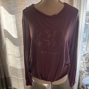 Wild flower mauve top